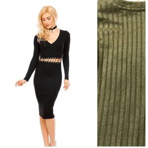 Eight Paris sexy open midriff dress